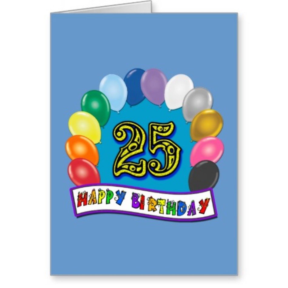 Happy 25th Birthday Design For A Special This free image download