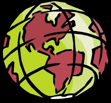 Earth Globe Circling Vector