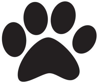 Dog Paw Stencil