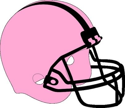 Football Helmet Pink And Black At Clkercom Vector