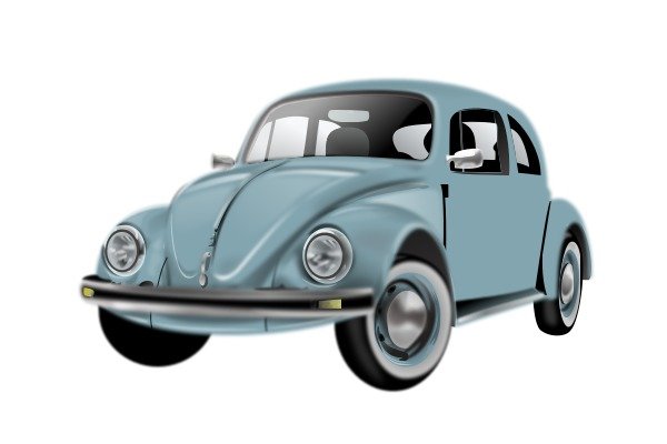 Realistic Car By Rasmussen 70 S Wv Beetle clipart