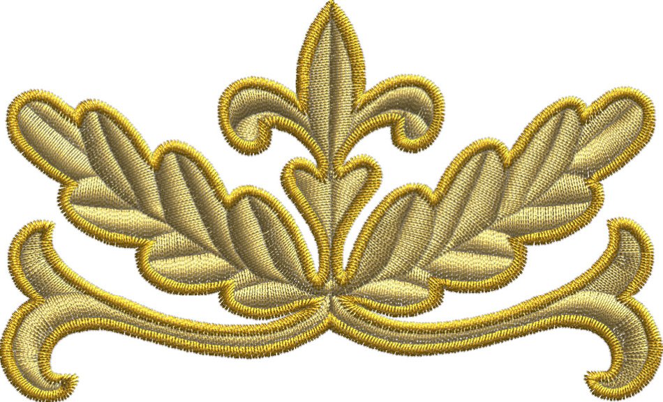 gold pattern on a white background