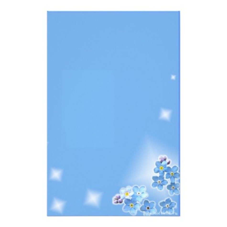 Blue Flower Letter Cake Ideas And Designs