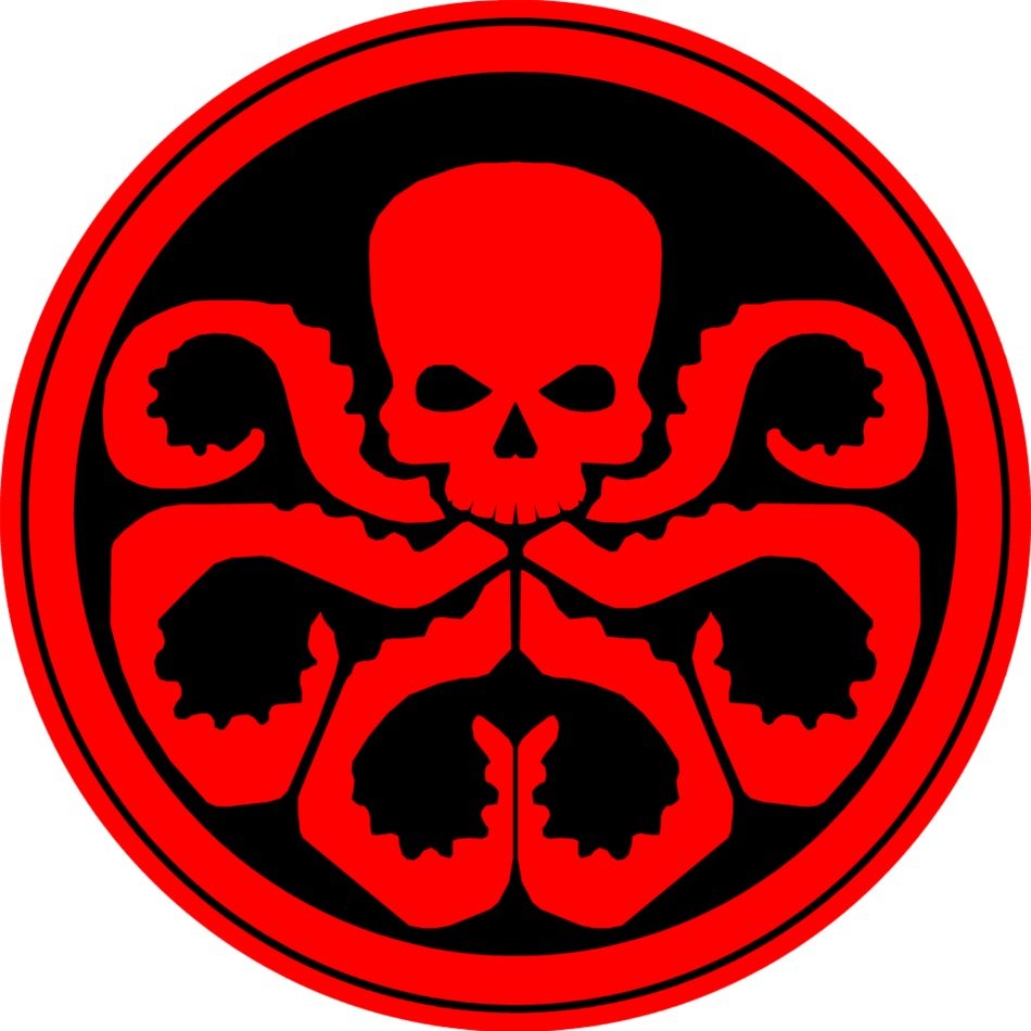 Black and white drawing of the skull clipart