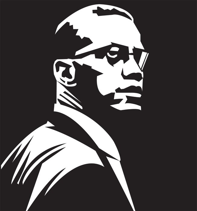 Malcolm X drawing