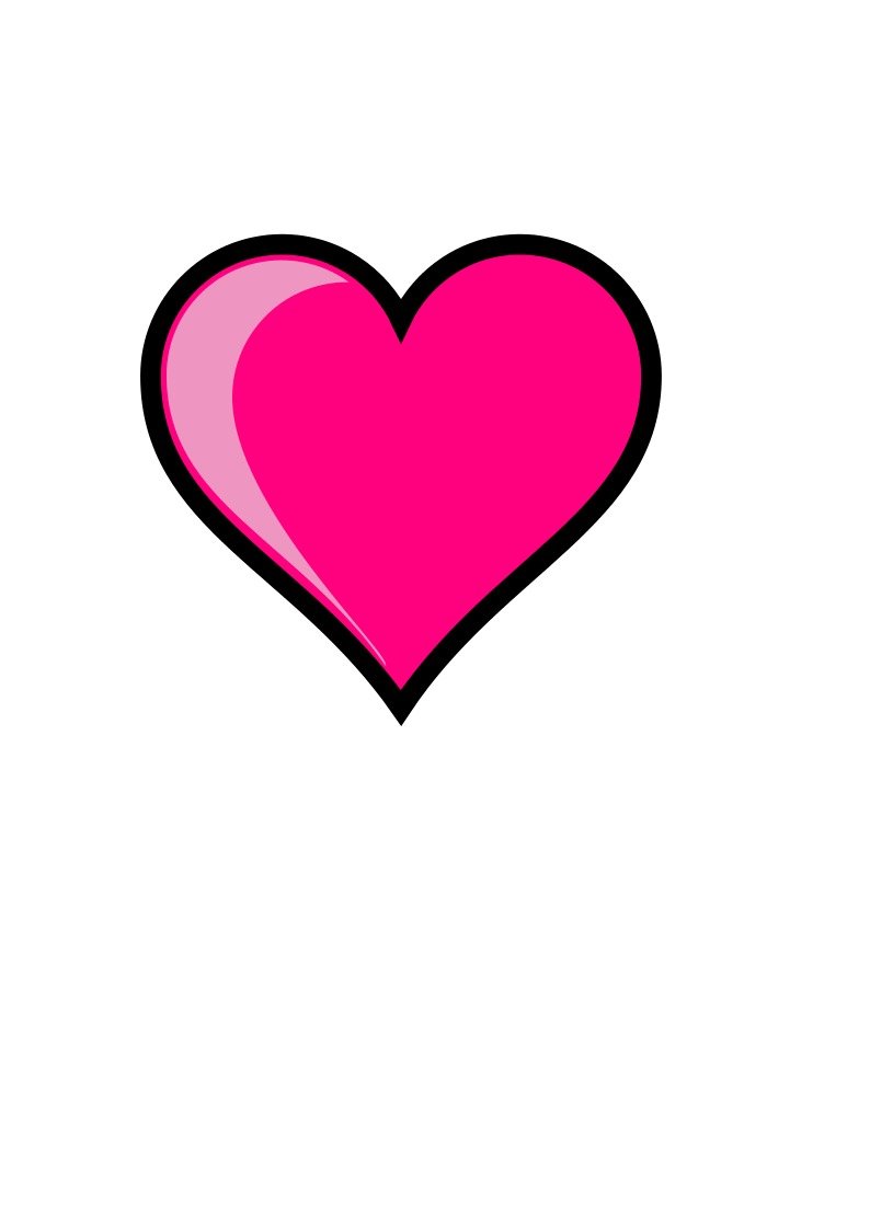 Pink Hearts drawing free image download