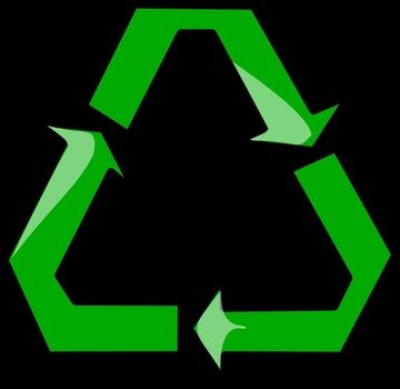 Recycling Sign Symbol At Clkercom Vector Online