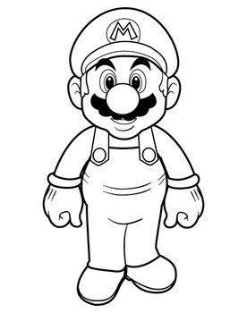Mario Coloring Pages Black And White Super Drawings For You To N2