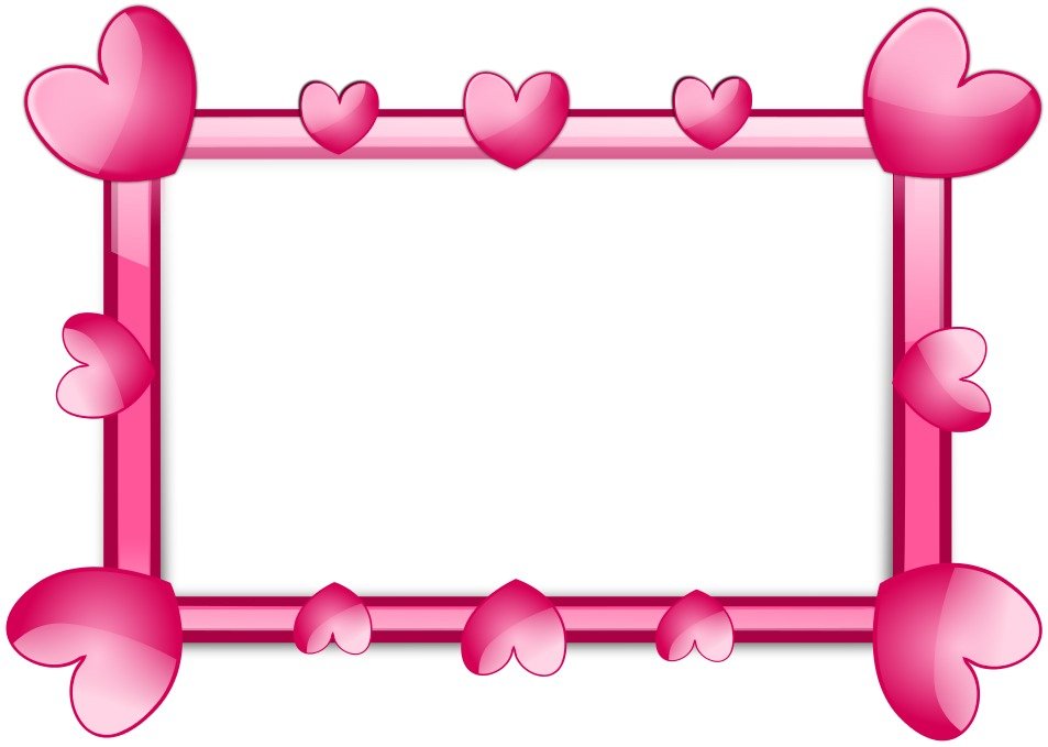 Beautiful heart frame clipart