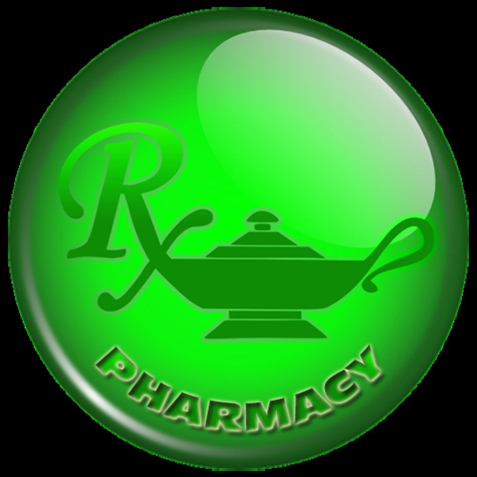 Pharmacy Genie Lamp Logoclip Art Image