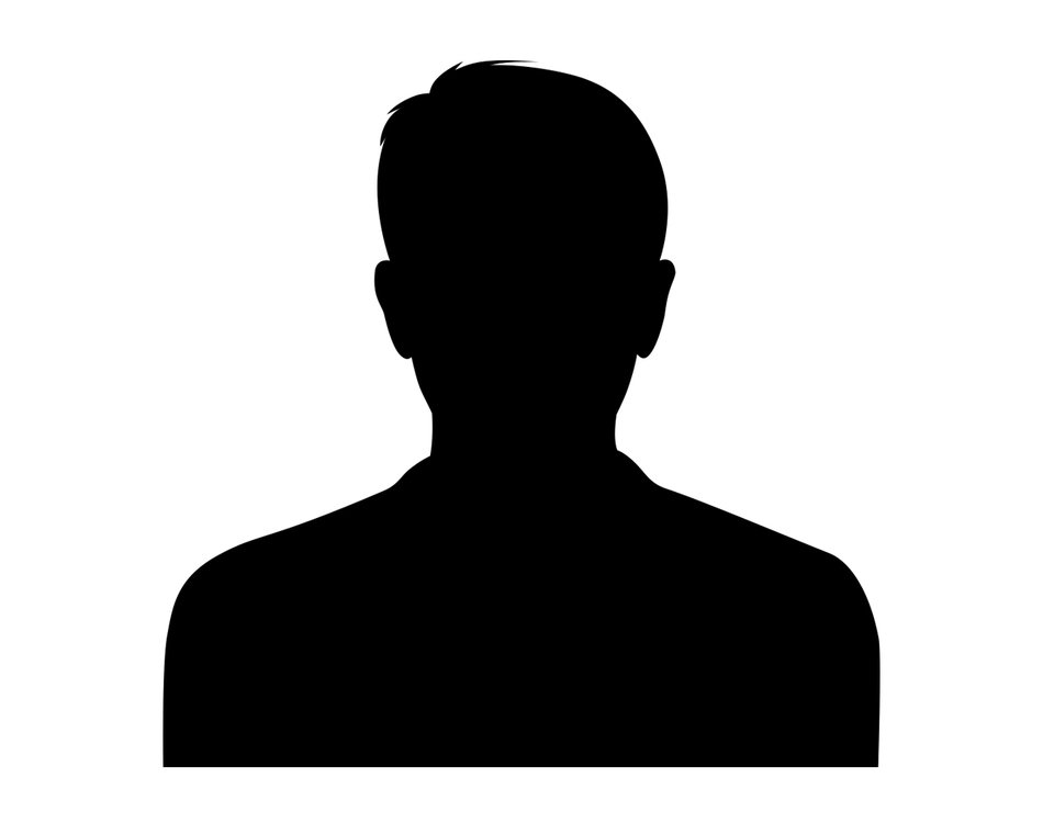 black silhouette of a man in the photo