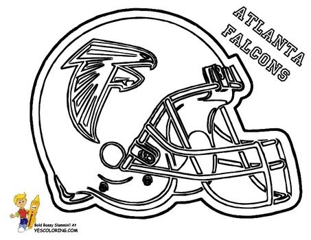 Atlanta Falcons Football Helmets At Coloring Pages Book For Kids Boys