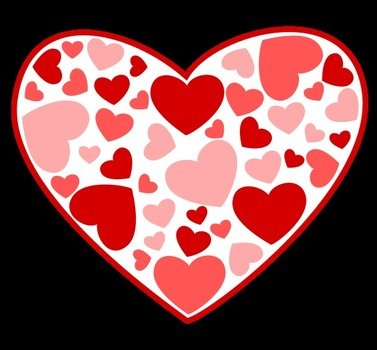 Free Heart Filled With Hearts