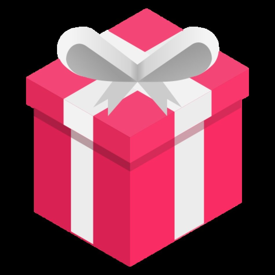 Pink Gift Ribbon Png Box Icon