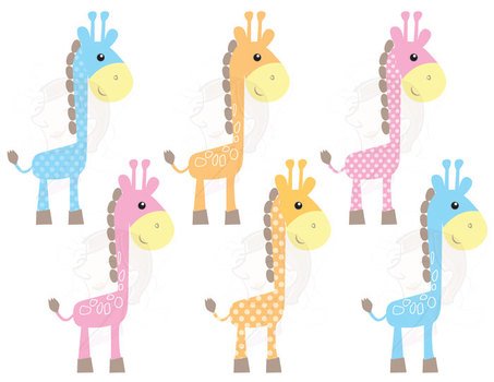 Cute Giraffe Baby Animals By Maypldigitalart clipart