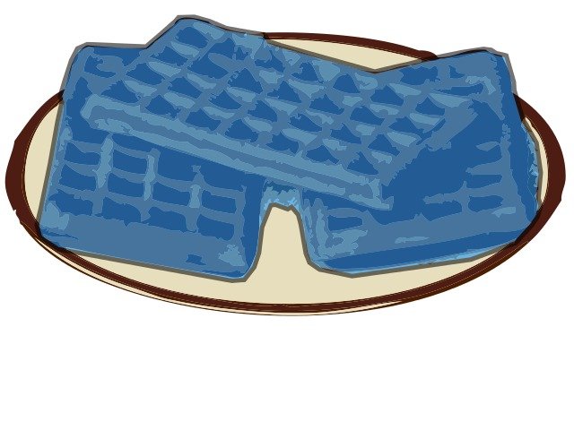 Waffle Blue Vector Panda Free Images