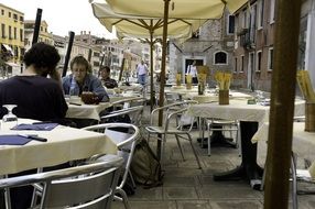 street cafe in venice