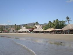 Pergolas on the beach in Nicaragua