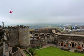 panoramic view of a castle in scotland