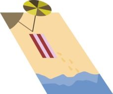 beach vacation as graphics