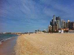 sandy beach in dubai