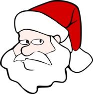 santa claus vector portrait