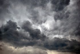 dark thunder clouds in the sky