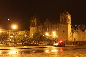 night street in cuzco