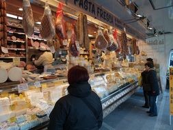 cheese market place in italy