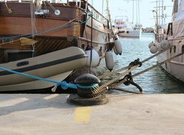 boats at the pier on a sunny day