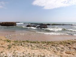 landscape of seaside beach water