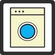 washing service information icon