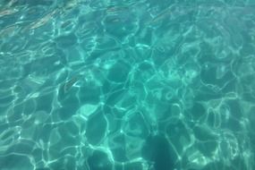 very beautiful blue water