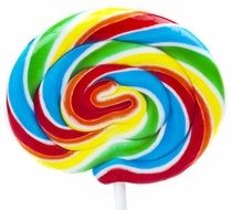 colorful caramel candy on a stick