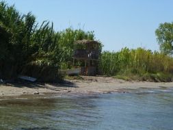 beach tower, corfu