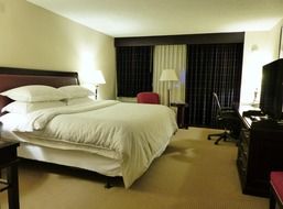 classic double motel room