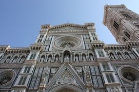 architecture of florence, bottom view