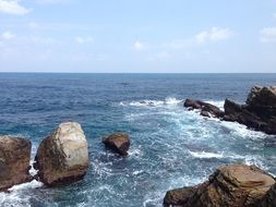 rock ocean