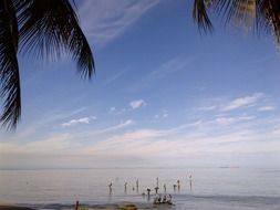 tropical coast of Praia Mansa in Brazil