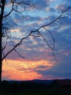 beautiful sunset sky romance