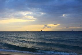 morning over the coast of florida