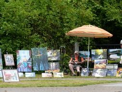 art painting kiosk