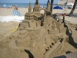 Castle made of sand