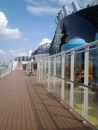 ship deck of cruise ship