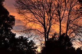 picturesque afterglow sunset