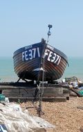 rowing boat on the beach