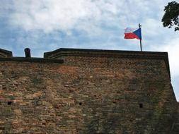 flag on the fortress