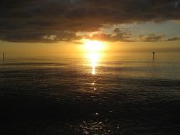 sunset over the ocean in florida