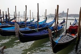 gondolas on the Grand Canal in Venice