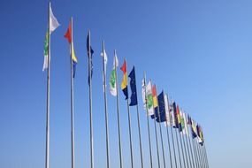 colored country flags
